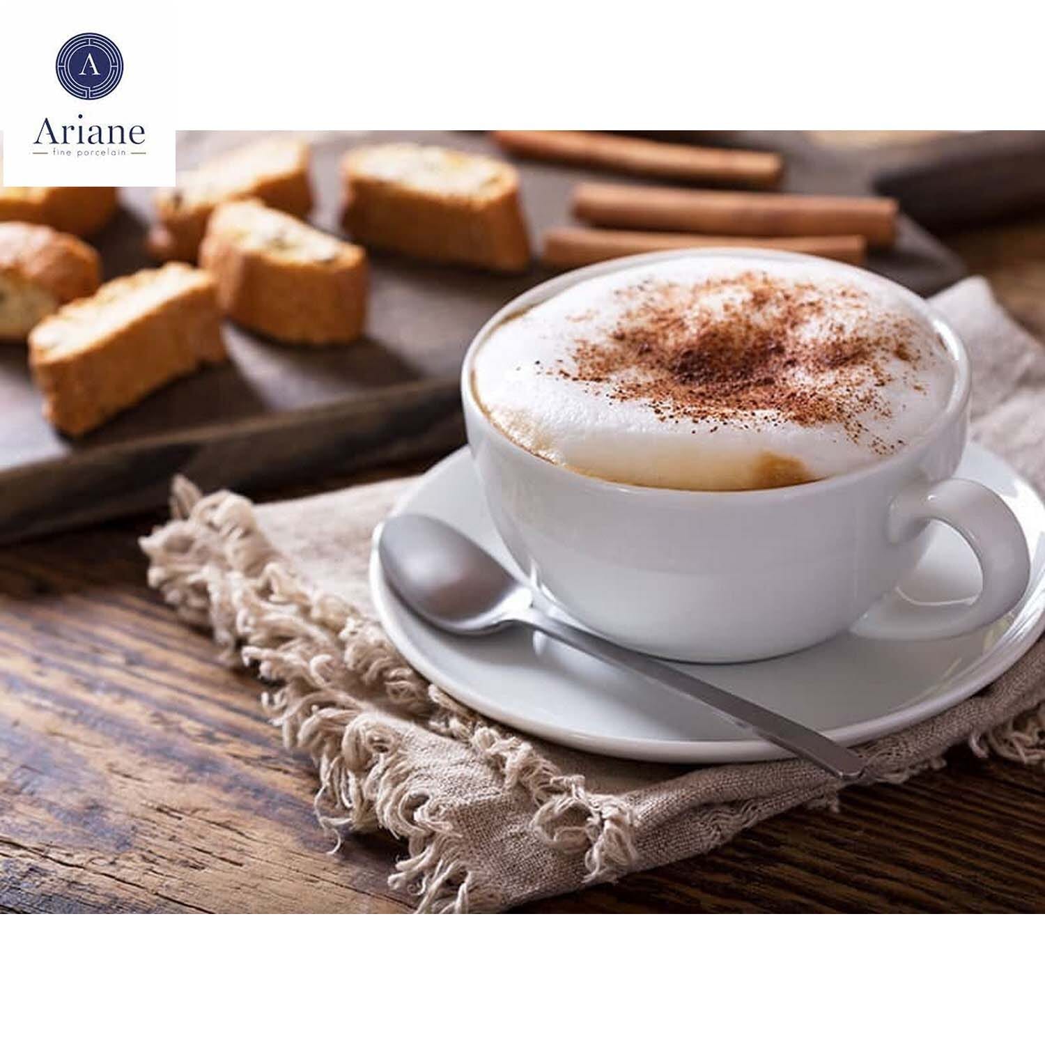 Cappucino Cup With Saucer 280ml Set Of 6Pcs